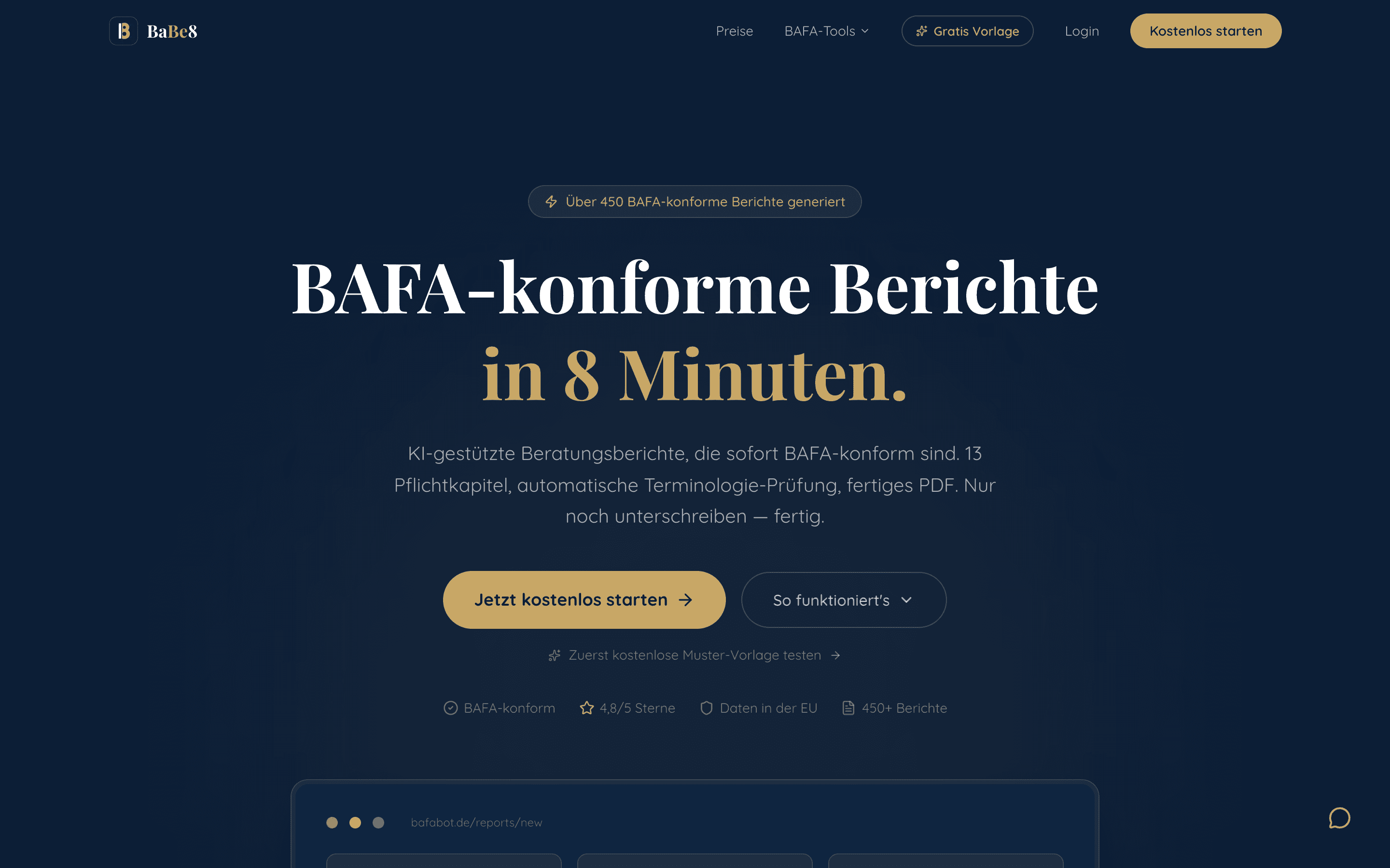 BafaBot, Screenshot