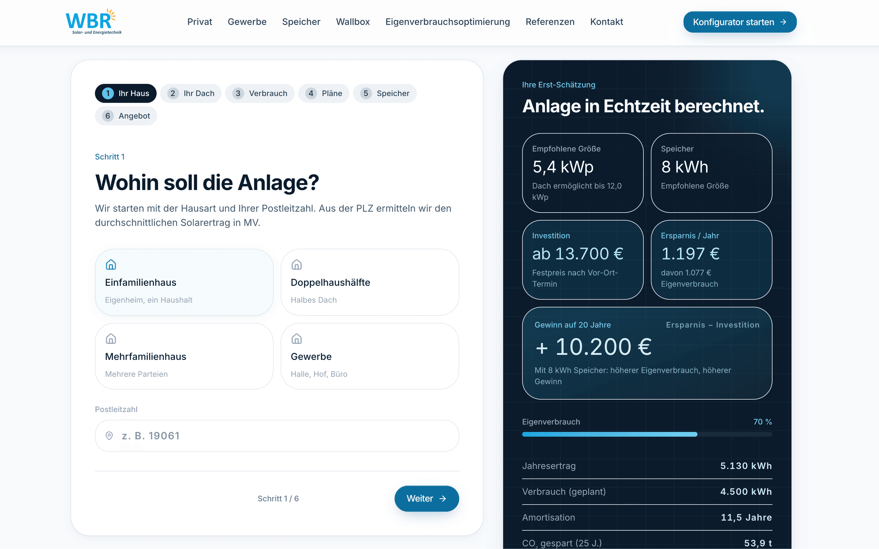 WBR Energie, Screenshot
